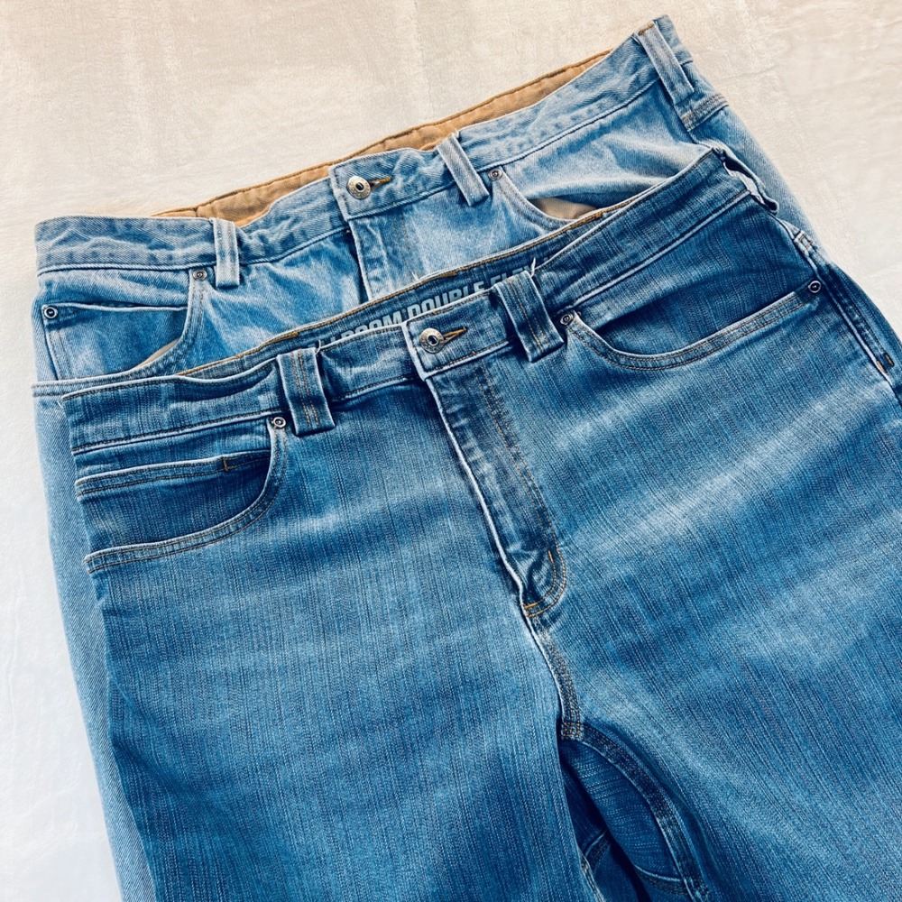 Duluth Trading Co Men 38x34 Ballroom Double Flex & Standard Fit Jeans Bundle 2pk